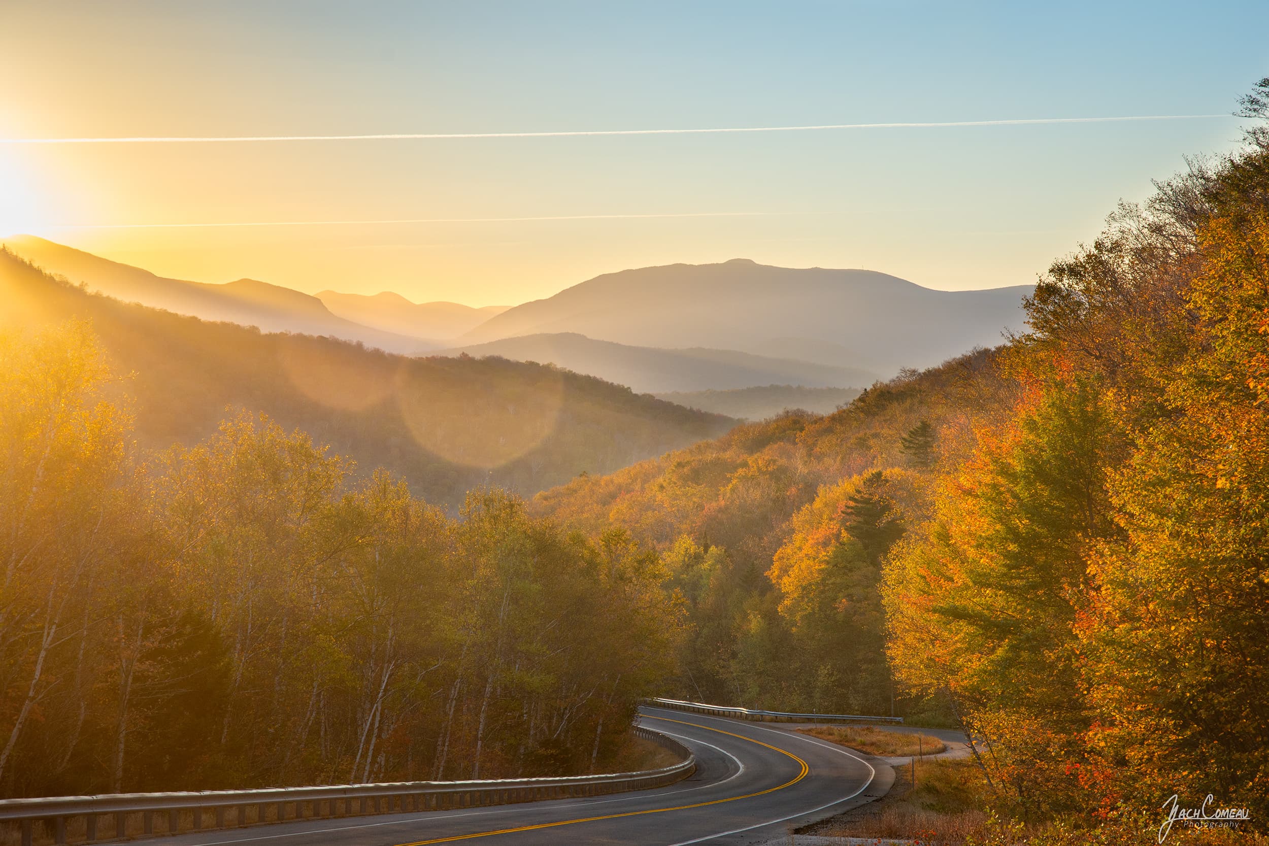The sun rises over the mountains